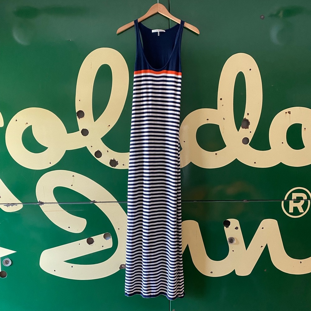 Trina Turk Striped Knit Maxi Dress